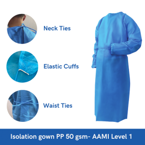Danameco Non-woven Isolation Gown PP50 GSM