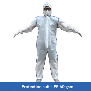 PhuTuong White Protective Coverall PP60gsm